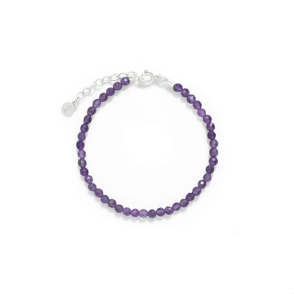 PULSERA AMATISTA FACETADA M3