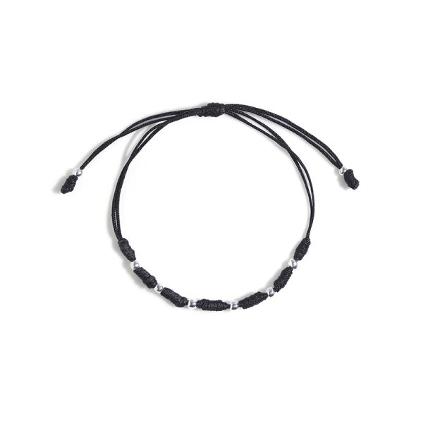 PULSERA NEGRA 7 NUDOS