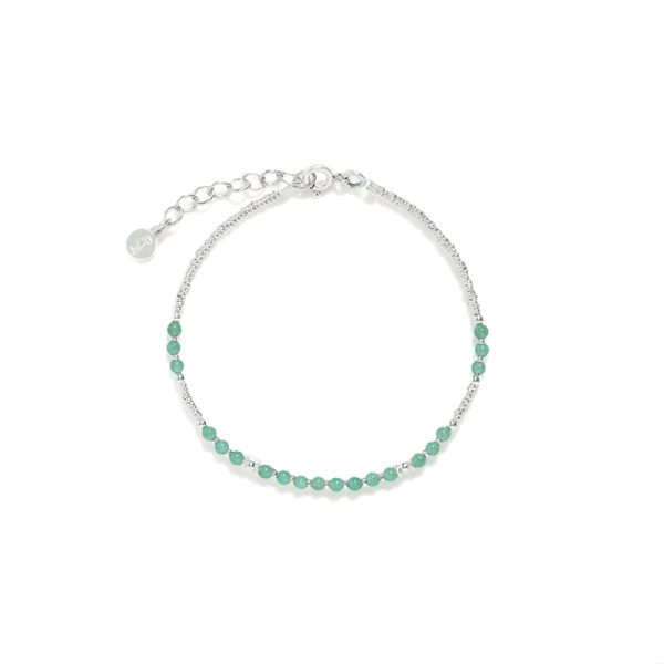 PULSERA CHAQUIRAS CON AVENTURINA VERDE