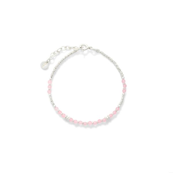 PULSERA CHAQUIRAS CON CUARZO ROSA