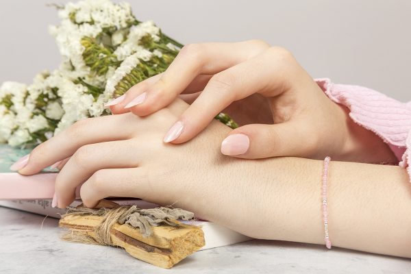 PULSERA CHAQUIRAS CON CUARZO ROSA - Image 5